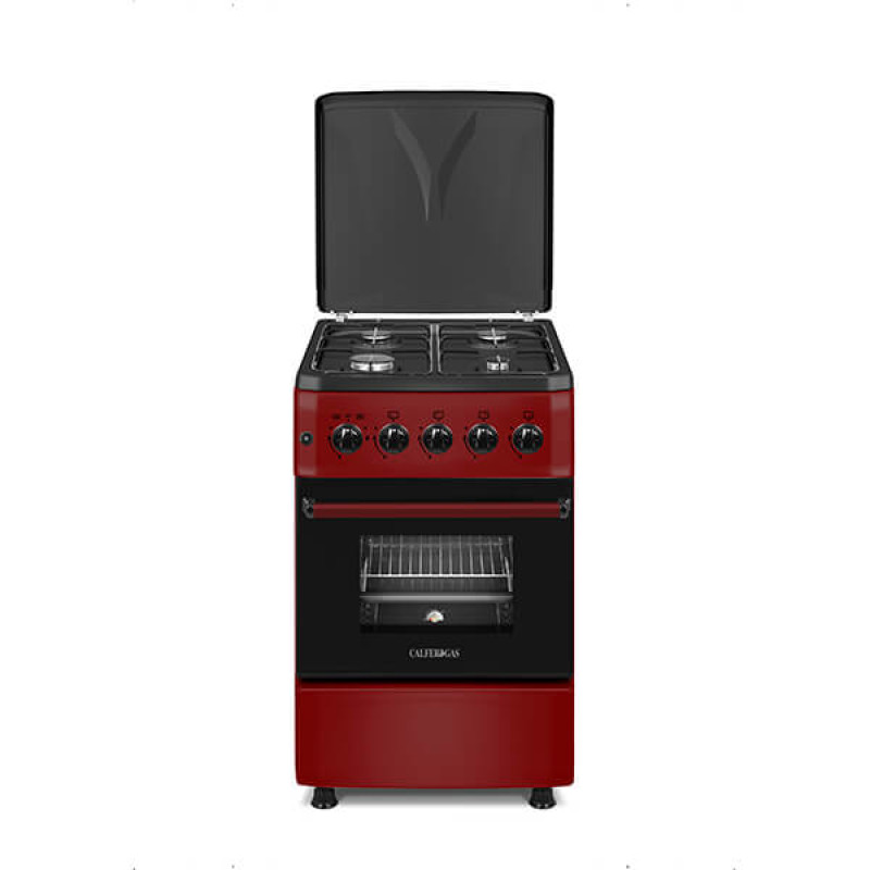 Κουζίνα Υγραερίου με Φούρνο και 4 εστίες 52Lt F5T40G2-RED