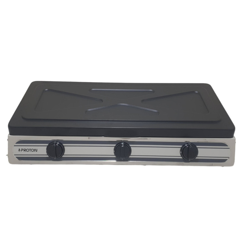 3 Εστίες Με Αυτόματη Ανάφλεξη Με Καπάκι SS04