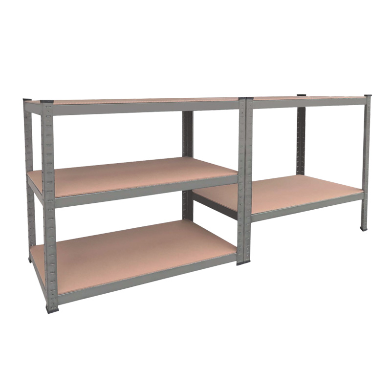 Μεταλλική Ραφιέρα γαλβανιζέ με 5 ξύλινα ράφια 610410