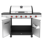 Ψησταριά Υγραερίου INOX BBQ PREMIUM με 5 καυστήρες + 1 πλαϊνή εστία + 1 καυστήρα infrared