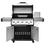Ψησταριά υγραερίου INOX BBQ premium line - 5 εστίες και 1 πλαϊνό μάτι και 1 καυστήρας infrared